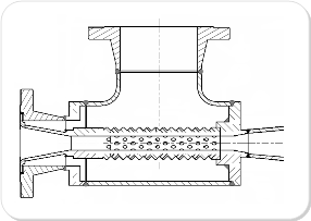 A Bamford & Morris Type B Custom Inline, Instantaneous, Silent Steam heater for heating water and other fluids within the process pipeline