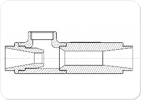 Bamford & Morris custom pneumatic conveying ejectors or venturi feed devices are used to transport solids, such as pellets and powders, as a dilute phase flow in compressed air. as part of a pneumatic conveying system.